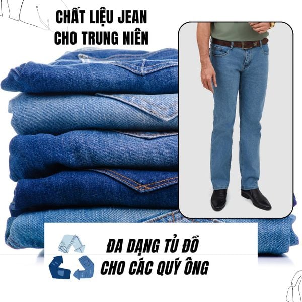 Quần jean nam trung niên Thái Khang QUAN09