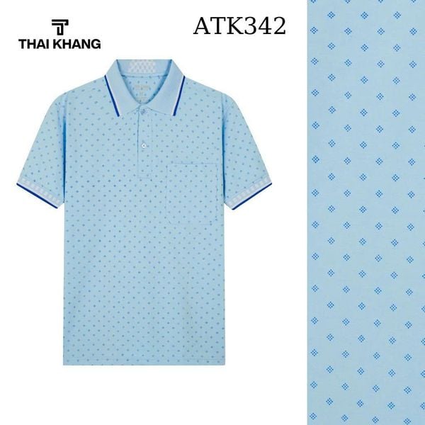 Áo polo nam trung niên Thái Khang cổ bẻ vải cotton ATK34