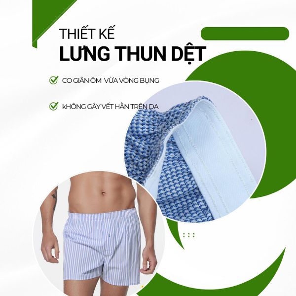 Quần đùi mặc nhà cotton nam Thái Khang