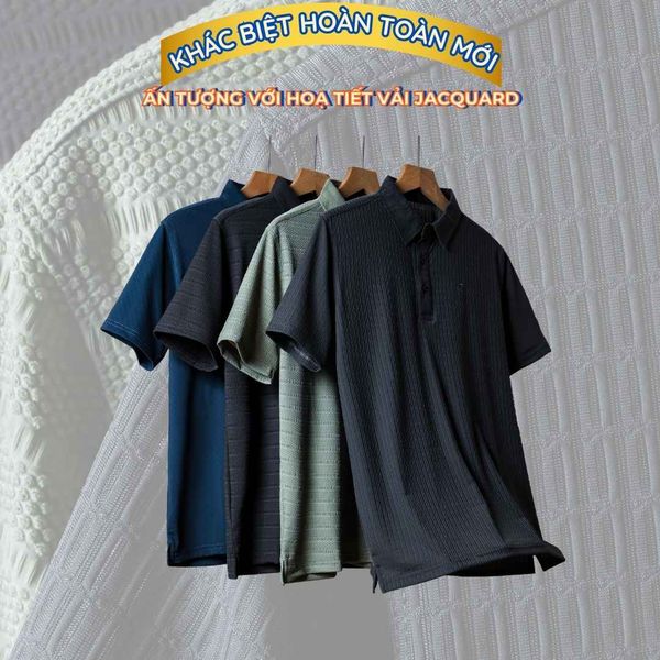 Áo thun nam trung niên Thái Khang chất liệu thun lạnh co giãn 4 chiều ATHUN10