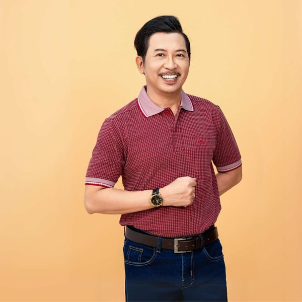 Áo polo trung niên Thái Khang vải cotton hồ lạnh siêu mát ATK27