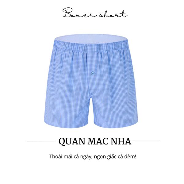 Quần đùi mặc nhà cotton nam Thái Khang