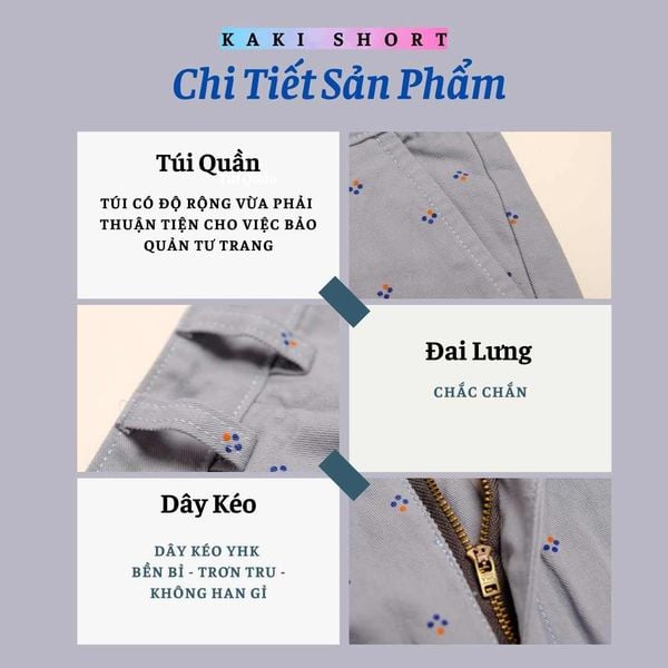 Quần short kaki nam THÁI KHANG vải kaki dày mềm mặc mát QUAN08
