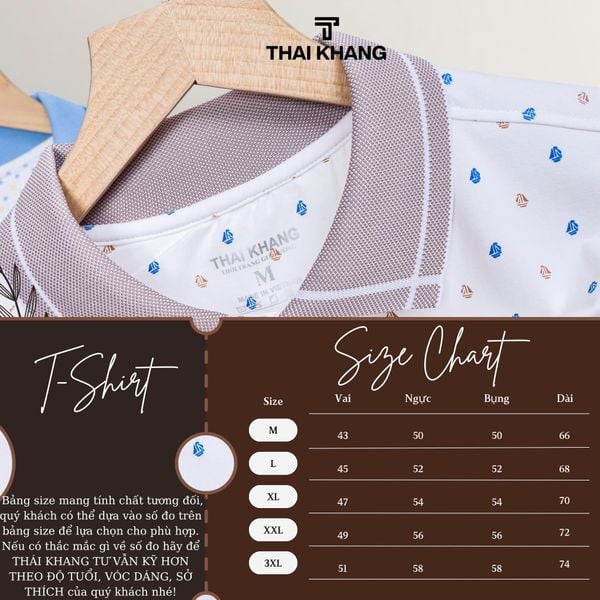 Áo thun trung niên Thái Khang loại áo polo cao cấp ATK25