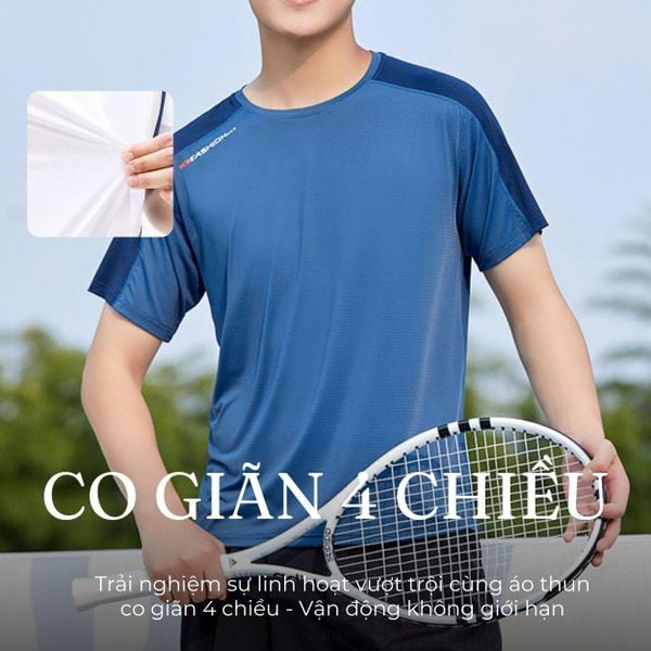 Áo thun nam cổ tròn THÁI KHANG vải thun lạnh ATK05