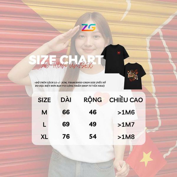 Áo thun cotton UNISEX form rộng in hình Việt Nam