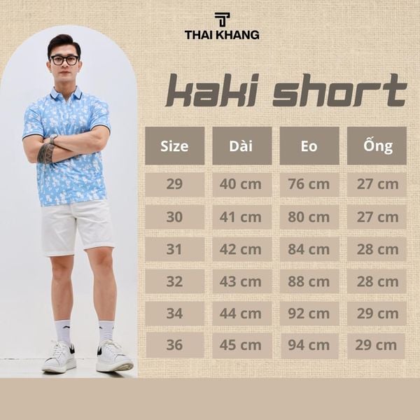 Quần short kaki nam THÁI KHANG QUAN07