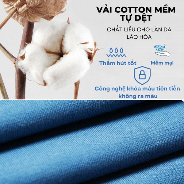 Áo thun nam trung niên vải cotton Thái Khang ATK06
