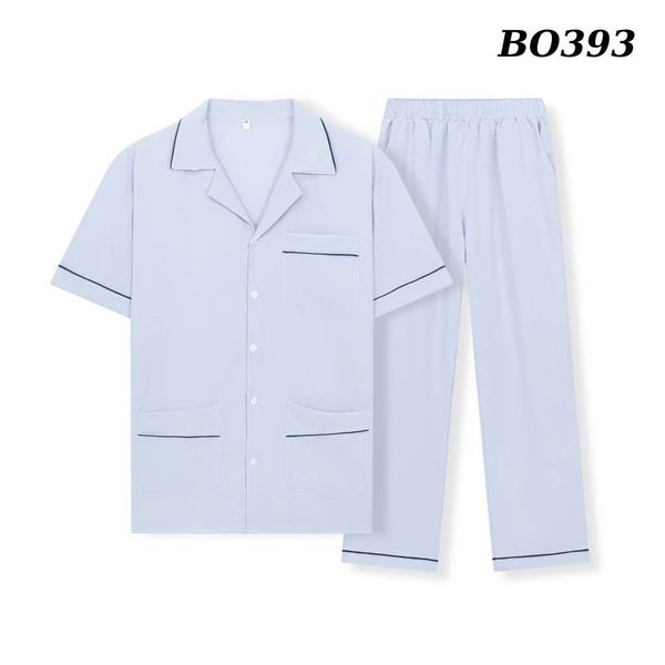 Bộ pijama nam trung niên Thái Khang bộ đồ cho bố mặc nhà vải lụa mềm co giãn BO39