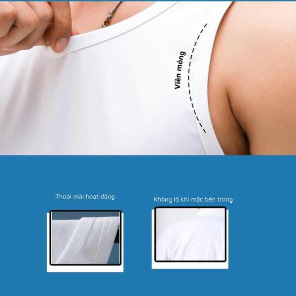 Áo lót nam ba lỗ Thái Khang vải cotton mặc cực mát ATK11