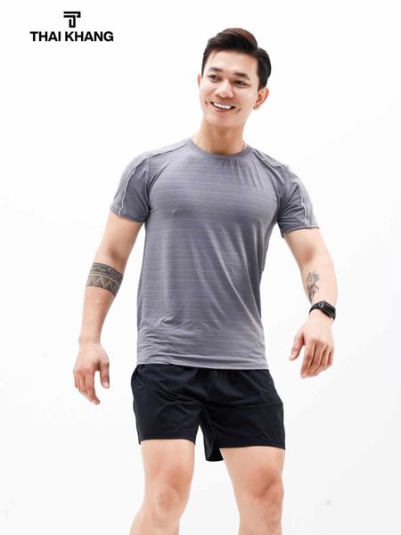 Áo thun nam cổ tròn THÁI KHANG vải thun lạnh ATK04