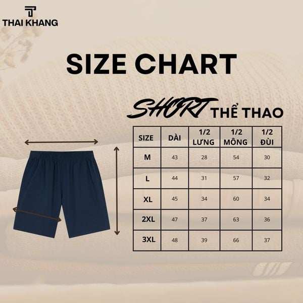 Quần đùi thể thao Thái Khang QUAN06