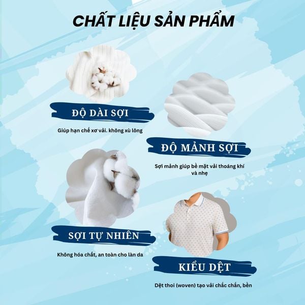 Áo polo nam trung niên Thái Khang cổ bẻ vải cotton ATK34