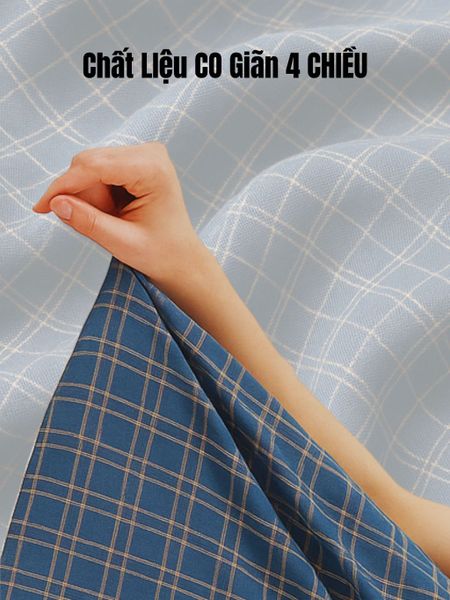 Áo sơ mi dài tay caro nam trung niên THÁI KHANG ATK49