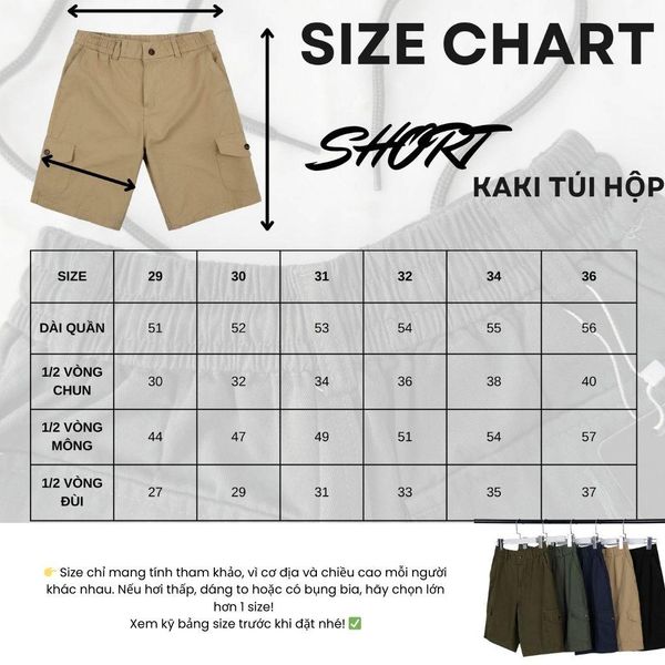 Quần short kaki túi hộp trung niên Thái Khang lưng chun thoải mái vải cotton QUAN10