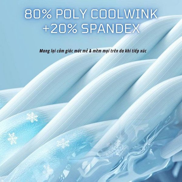 Áo thun thể thao nam cộc tay Thái Khang vải coolwink ATK33