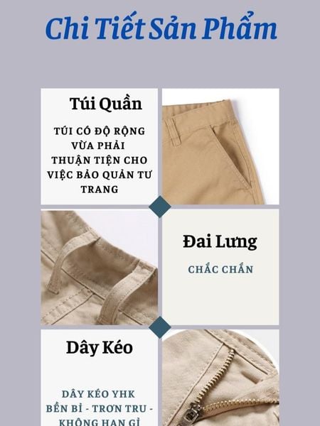 Quần short kaki nam THÁI KHANG QUAN07