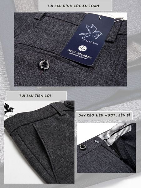 Quần Tây Dài Nam Trung Niên Thái Khang QUAN02