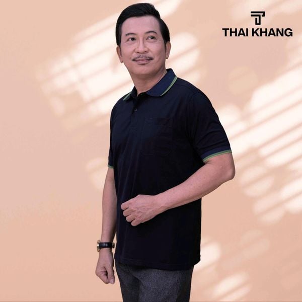 Áo thun trung niên Thái Khang loại áo polo cao cấp cho bố ATK26