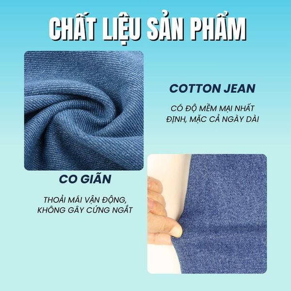 Quần short jean nam trung niên Thái Khang QUAN05