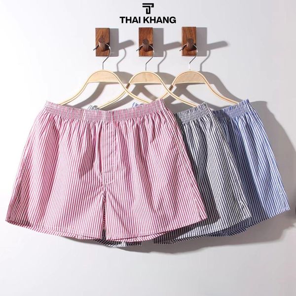 Quần Đùi Short Kẻ Sọc Nam Nữ Form Rộng Mặc Thoáng Mát QZG05