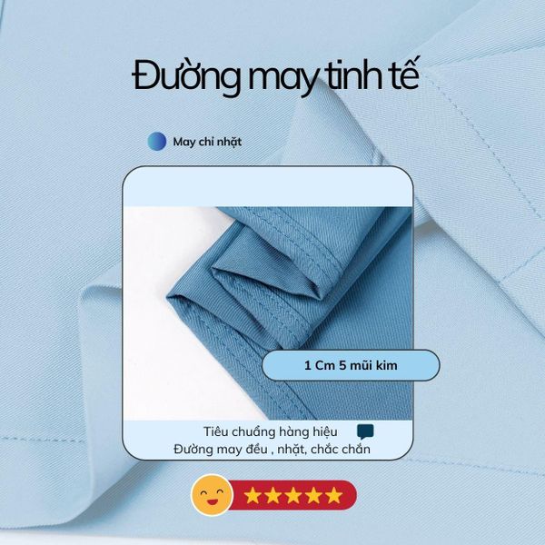 Áo sơ mi ngắn tay nam trung niên THÁI KHANG vải lụa mềm mịn ALUA10