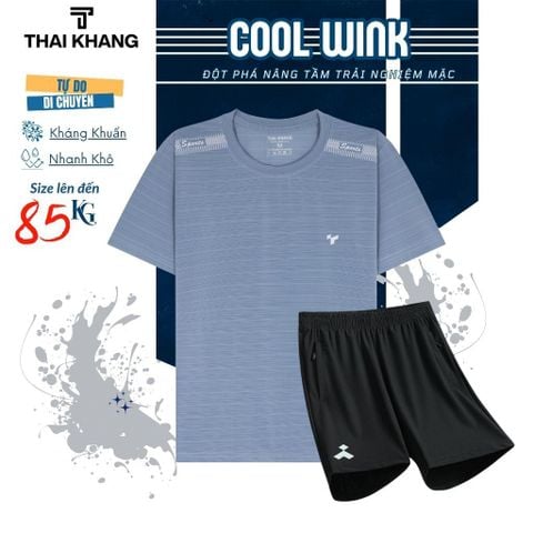 Bộ thể thao nam trung niên Thái Khang vải thun lạnh thoáng mát BO31