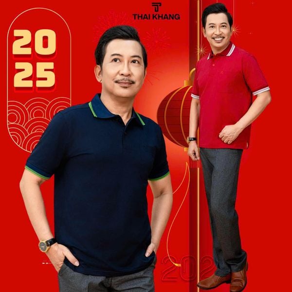 Áo thun trung niên Thái Khang loại áo polo cao cấp cho bố ATK26