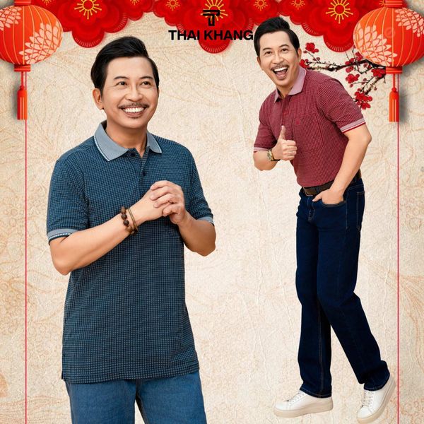 Áo polo trung niên Thái Khang vải cotton hồ lạnh siêu mát ATK27