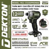  THÂN MÁY BẮT VÍT DÙNG PIN DEKTON M21-CV250PROMAX GEN 4 