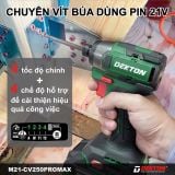  THÂN MÁY BẮT VÍT DÙNG PIN DEKTON M21-CV250PROMAX GEN 4 