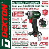 THÂN MÁY BẮT VÍT DÙNG PIN DEKTON M21-CV250PROMAX GEN 4 