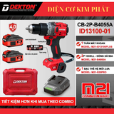  BỘ MÁY KHOAN ĐỘNG LỰC DÙNG PIN 21V DEKTON M21-ID13100PLUS 