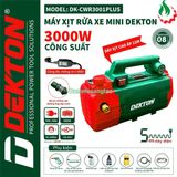  Máy Rửa Xe Chỉnh Áp Dekton DK-CWR3001 Plus – Công Suất 3000w 