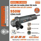  MÁY MÀI TAY NGẮN 950W FR-AG950 - CÔNG TẮC ĐUÔI 