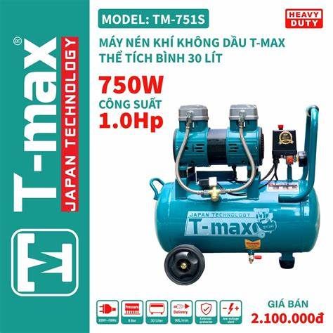  NÉN KHÍ KHÔNG DẦU 30L - 1.0HP 