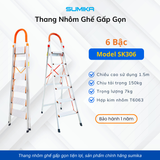  THANG NHÔM GHẾ 6 BẬC SUMIKA SK306 