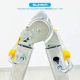  Thang nhôm chữ A rút lồng SUMIKA SKM404A, chữ A cao nhất 2.2m 