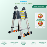  Thang Nhôm Rút Đôi Sumika SK760D NEW - Chiều Cao 3.8m + 3.8m 