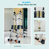  Thang Nhôm Rút Đôi Sumika SK760D NEW - Chiều Cao 3.8m + 3.8m 