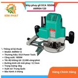  Máy Phay Gỗ 12.7mm DCA AMR04-12  1850w 