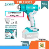  MÁY THỔI NHIỆT DÙNG PIN 20V TOTAL TBLI20025 ( Không bao gồm pin sạc 