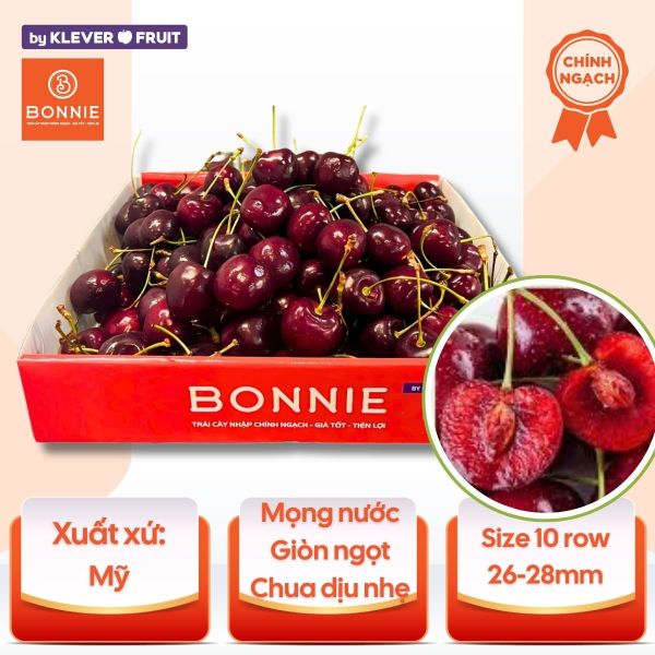 Cherry Đỏ Mỹ size 10 row - USA Cherry