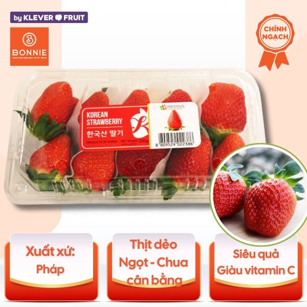 Dâu Tây Hàn Quốc - Hộp 300gram