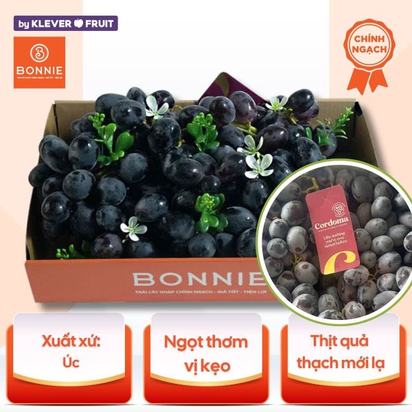 Nho Đen Kẹo Candy Crunch Úc