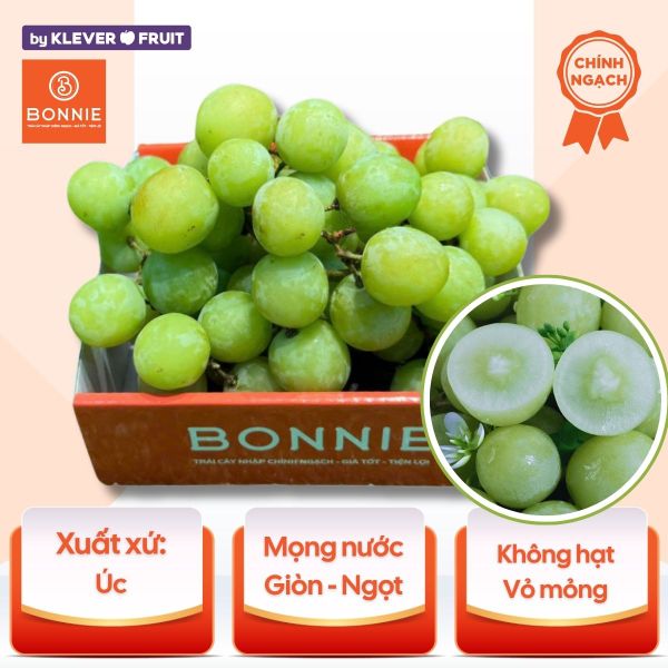 Nho Xanh Không Hạt Úc