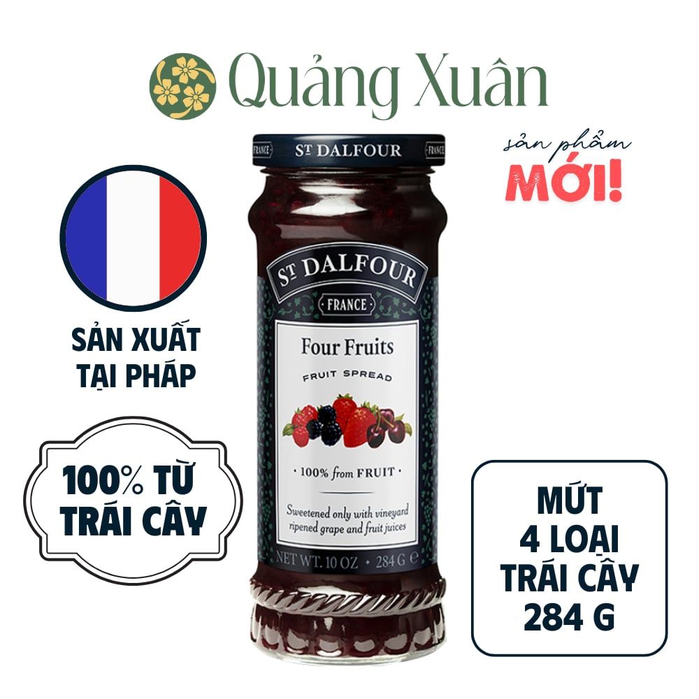  Mứt 4 Loại Trái Cây hiệu St.Dalfour 284g - ST DALFOUR FOUR FRUITS 284g 