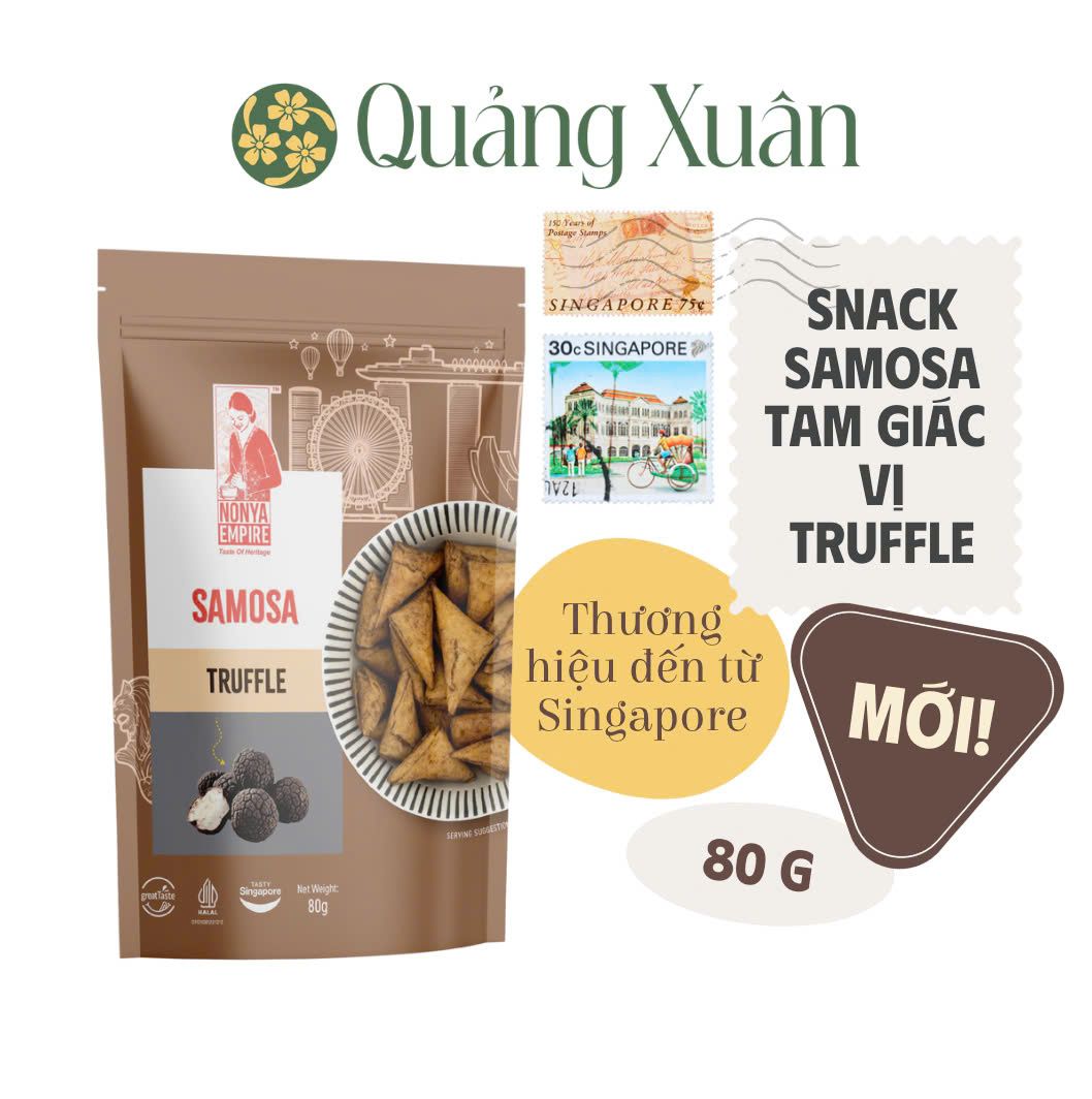  Chả giò Samosa Truffle (ăn liền) - Nonya Empire Samosa Truffle - 80g 