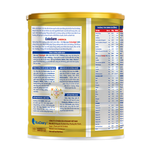 Sữa bột CaloSure America 800G Giàu Sữa Non Mỹ (trung niên và cao tuổi)