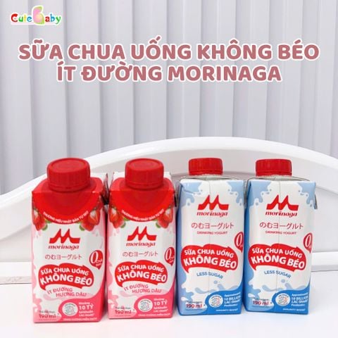 Sữa chua uống không béo ít đường Morinaga